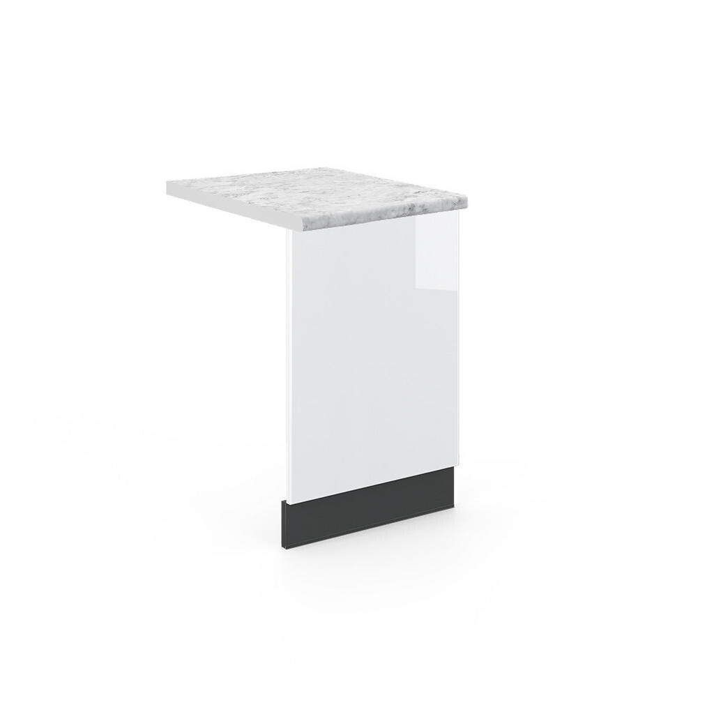Vicco PŘEDNÍ PANEL Fame-Line Bílá vysoký lesk 45 cm , PD Mramor