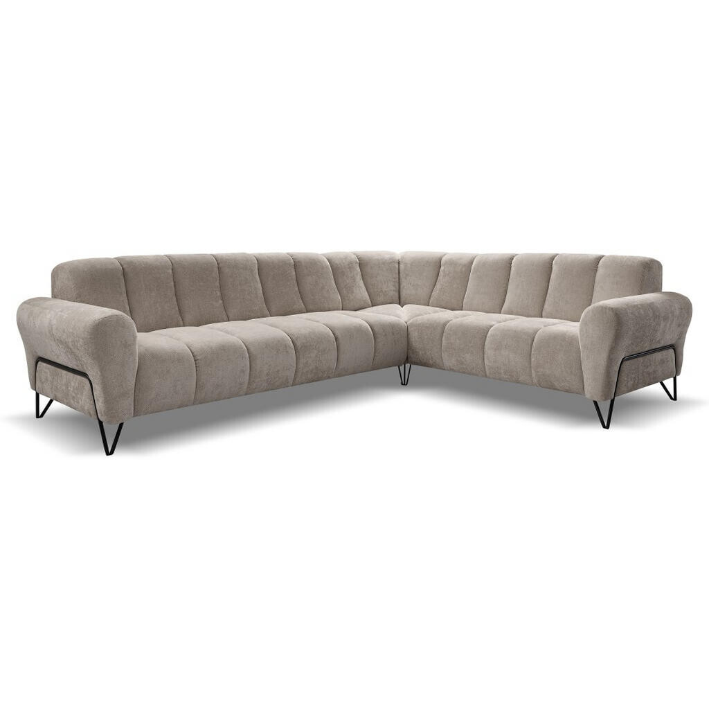 Beautysofa ROHOVÁ pohovka Volare bez funkce spaní, cappuccino, levá