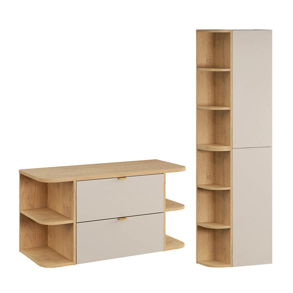 Petits-meubles SKŘÍŇKA POD UMYVADLO 100.4cm Azel 2er-Set Kašmír