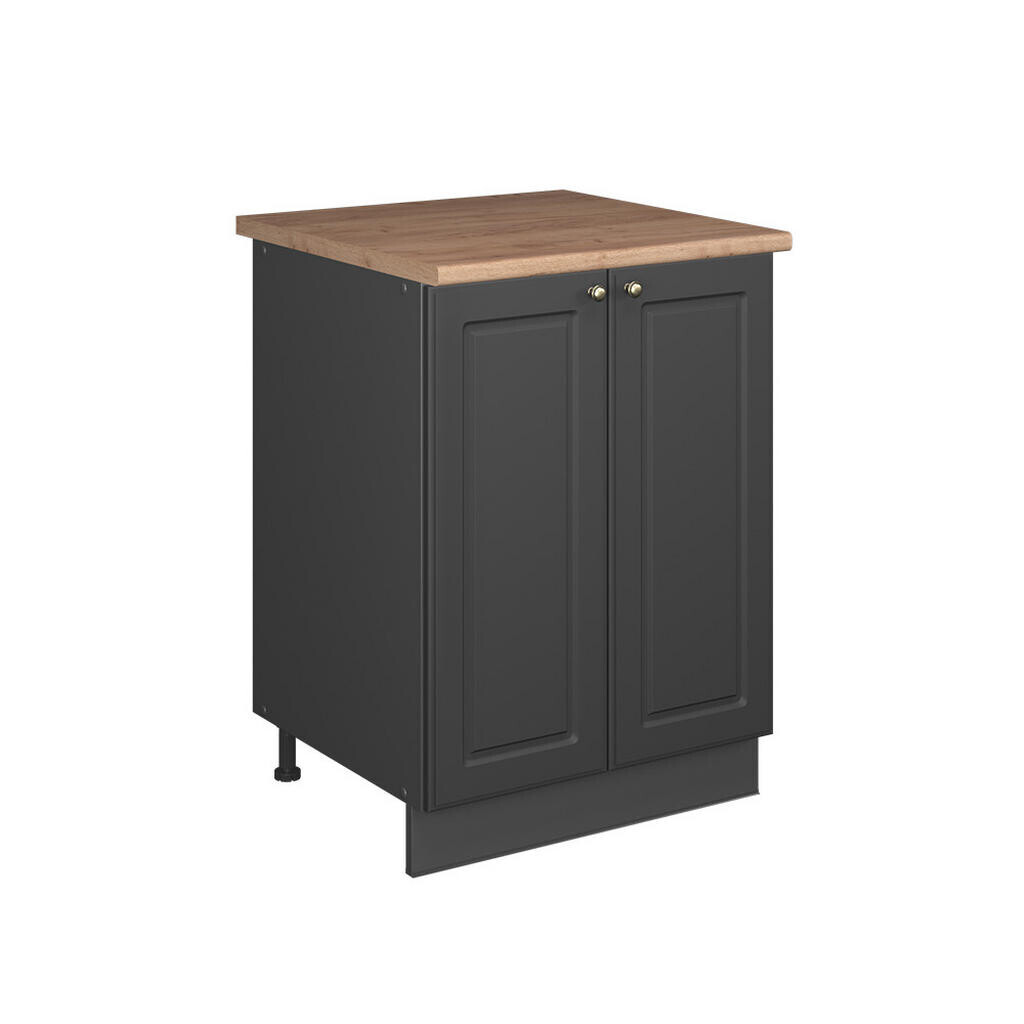 Vicco SKŘÍŇKA POD DŘEZ Fame-Line, Anthrazit-Gold Landhaus/Antracit, 60 cm