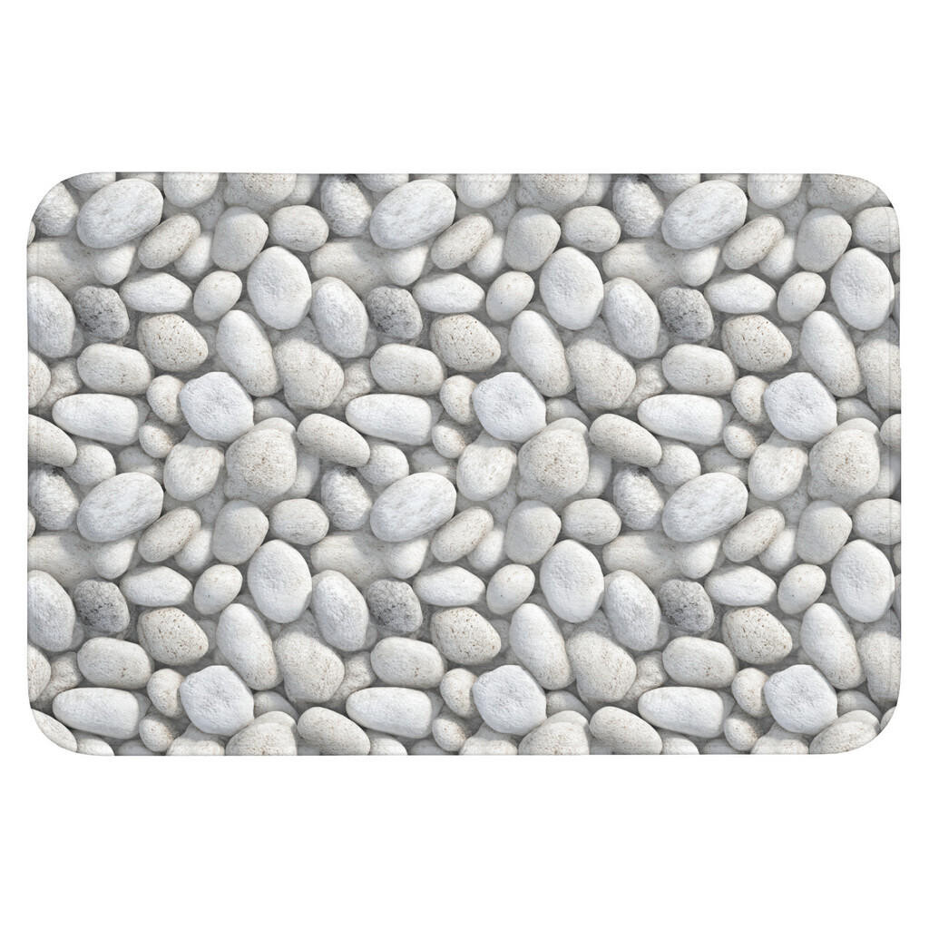 OnlyWow KOUPELNOVÁ PŘEDLOŽKA Kameny - šedé - oválné 90x60 cm