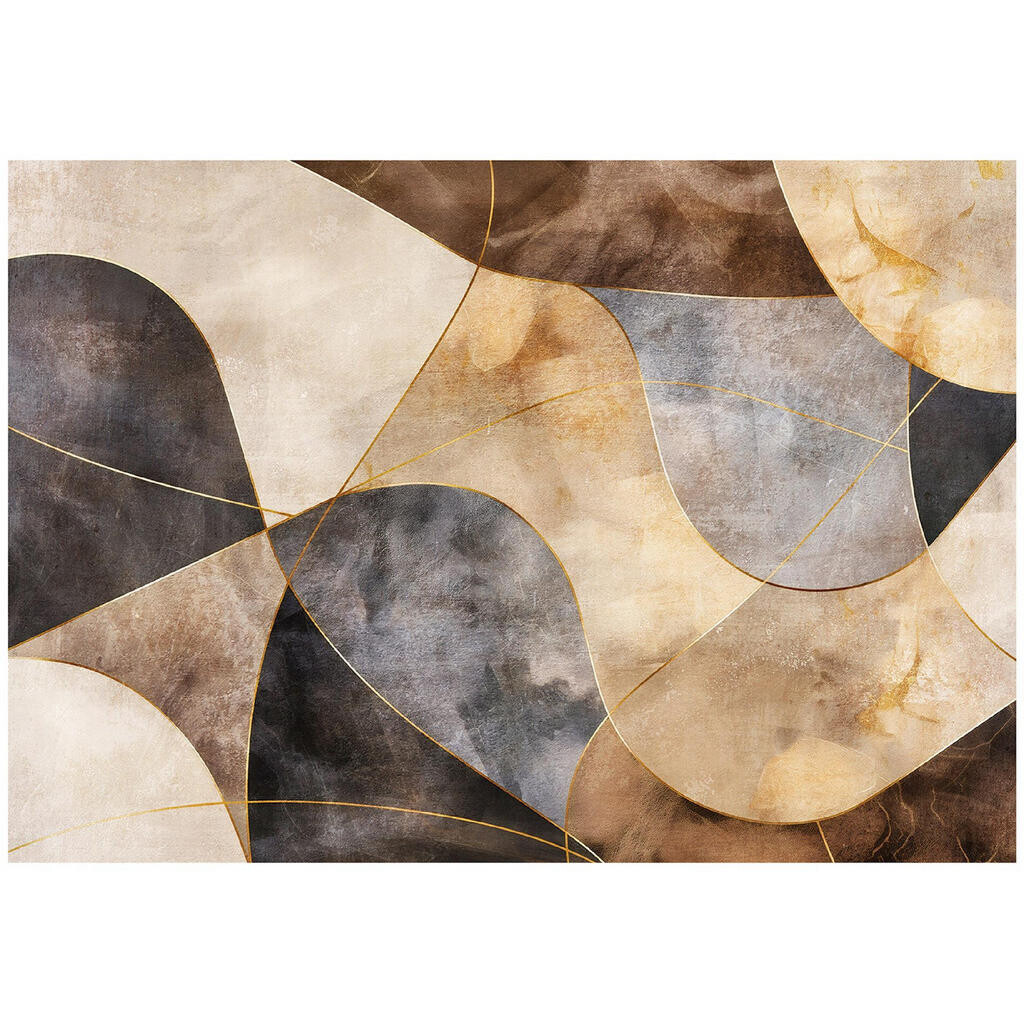 Wallarena ABSTRAKTNÍ béžová fototapeta Art Deco 416x254 cm