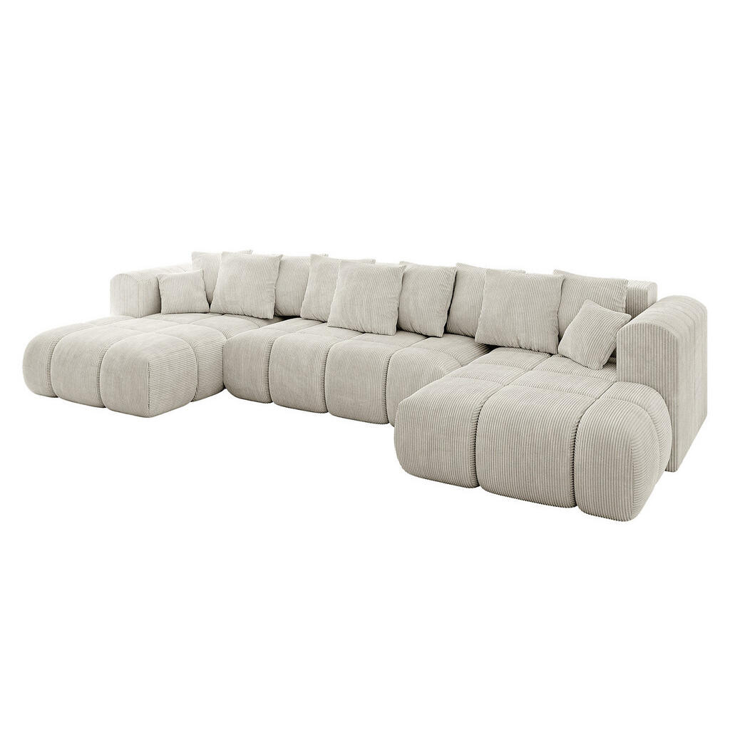 ALTDECOR SEDACÍ SOUPRAVA CLOUD-U-v1 405x185x90 krémový manšestr