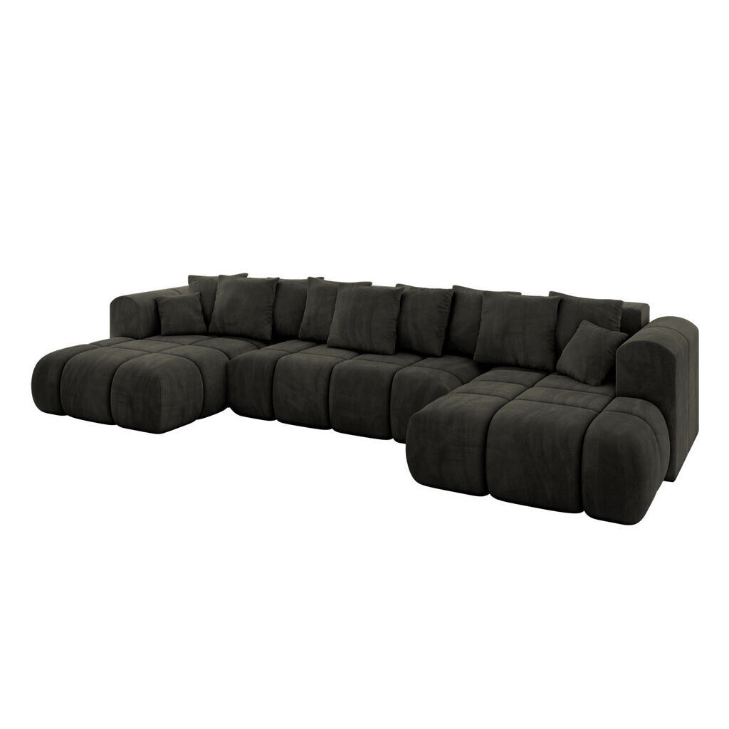 ALTDECOR SEDACÍ SOUPRAVA CLOUD-U-v1 405x185x90 černý velur