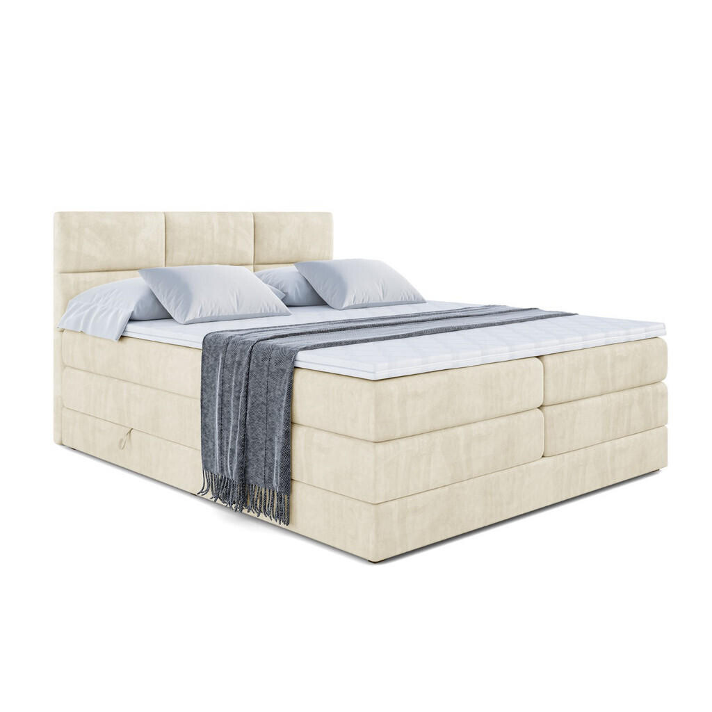ALTDECOR POSTEL boxspring OHIO KING – 140x200 – H3/H4 – béžová