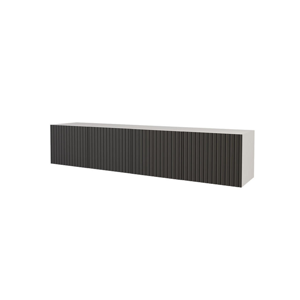 ALTDECOR NÍZKÁ komoda KITO-W 2x100x40x40 cm – bílá / černá