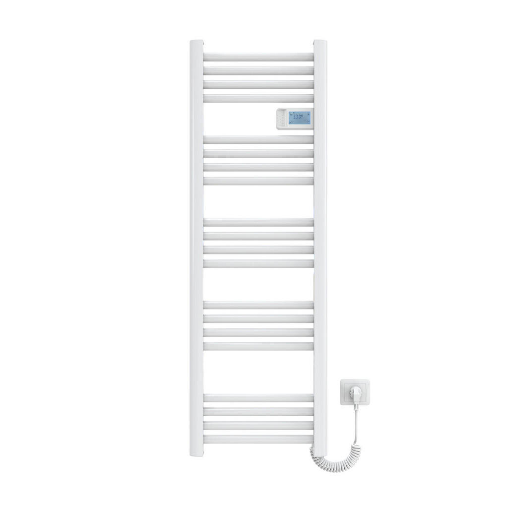 EMKE RADIÁTOR Elektrický věšák na ručníky na radiátor bílý 120/40/4,3 cm