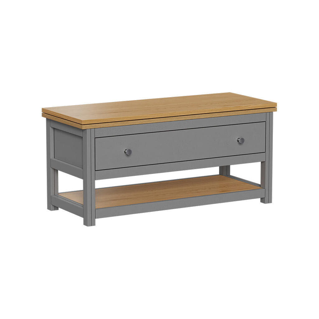 Vicco KONFERENČNÍ STŮL Vikla Antracit/dub 100 x 40 cm rozšiřitelný