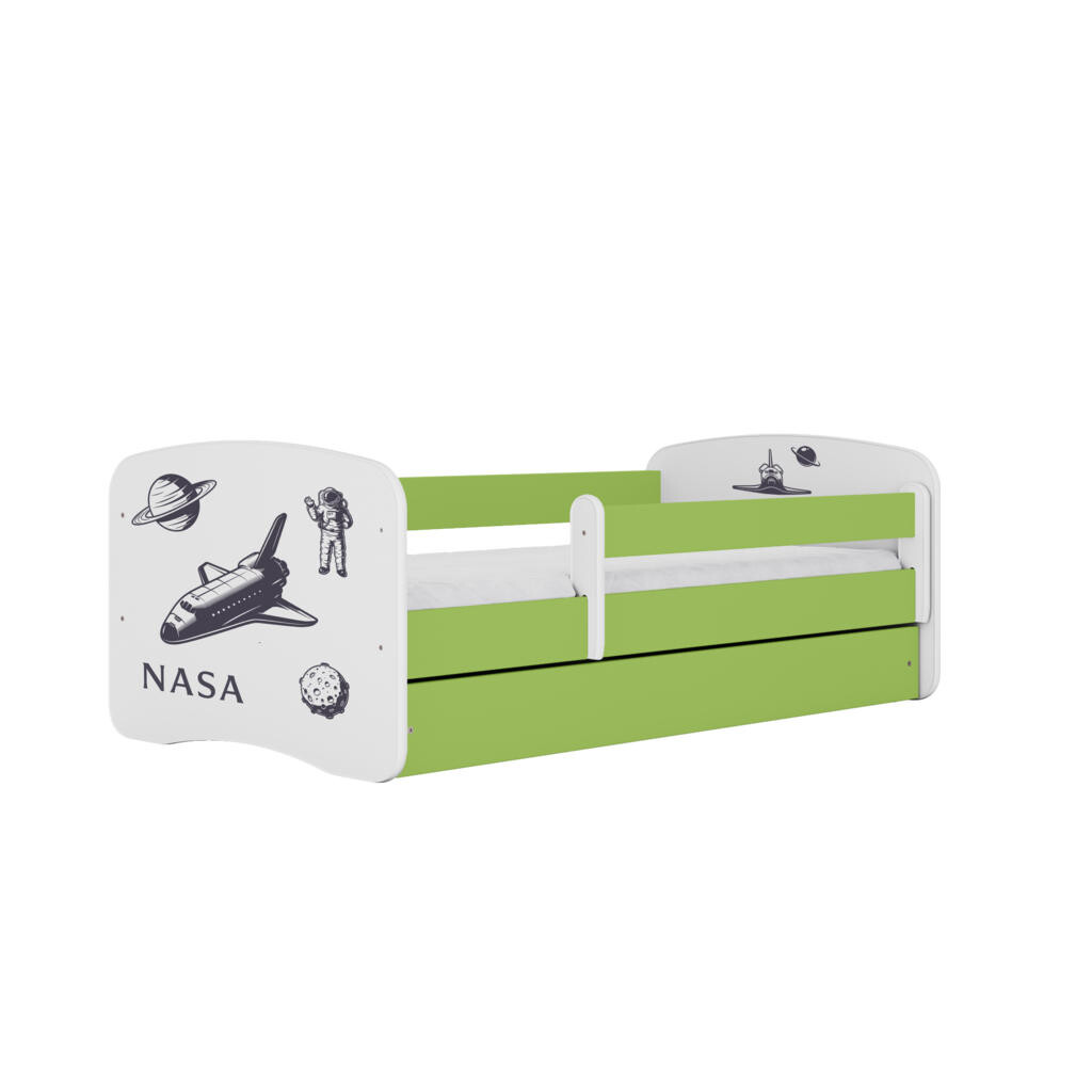 RAUMHIRSCH FURNITURE DĚTSKÁ POSTEL NASA se zásuvkou a matrací 180/80