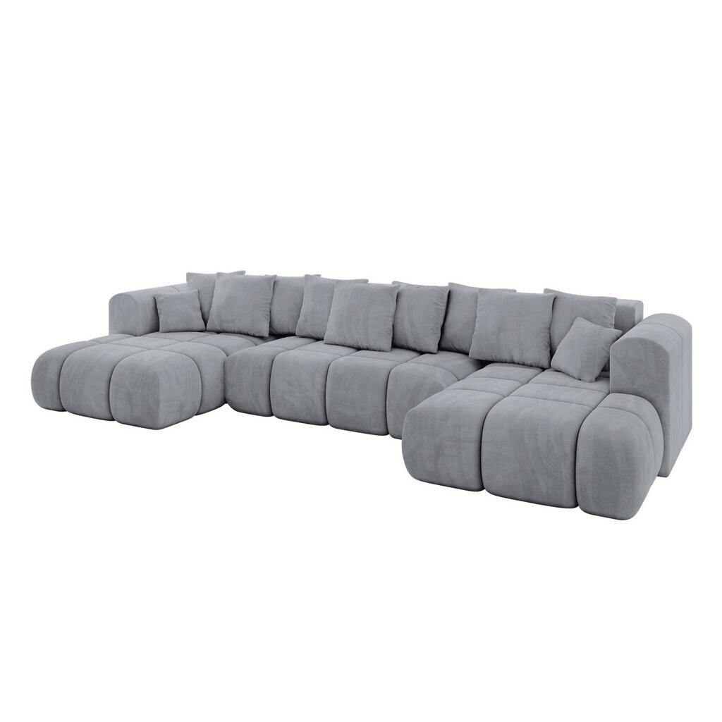 ALTDECOR SEDACÍ SOUPRAVA CLOUD-U-v1 405 x 185 x 90 světle šedý velur