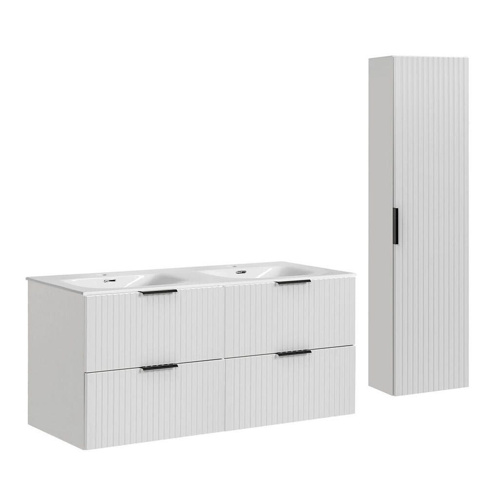 Petits-meubles KOUPELNOVÝ NÁBYTEK 120.4cm Adriel 2er-Set Bílá