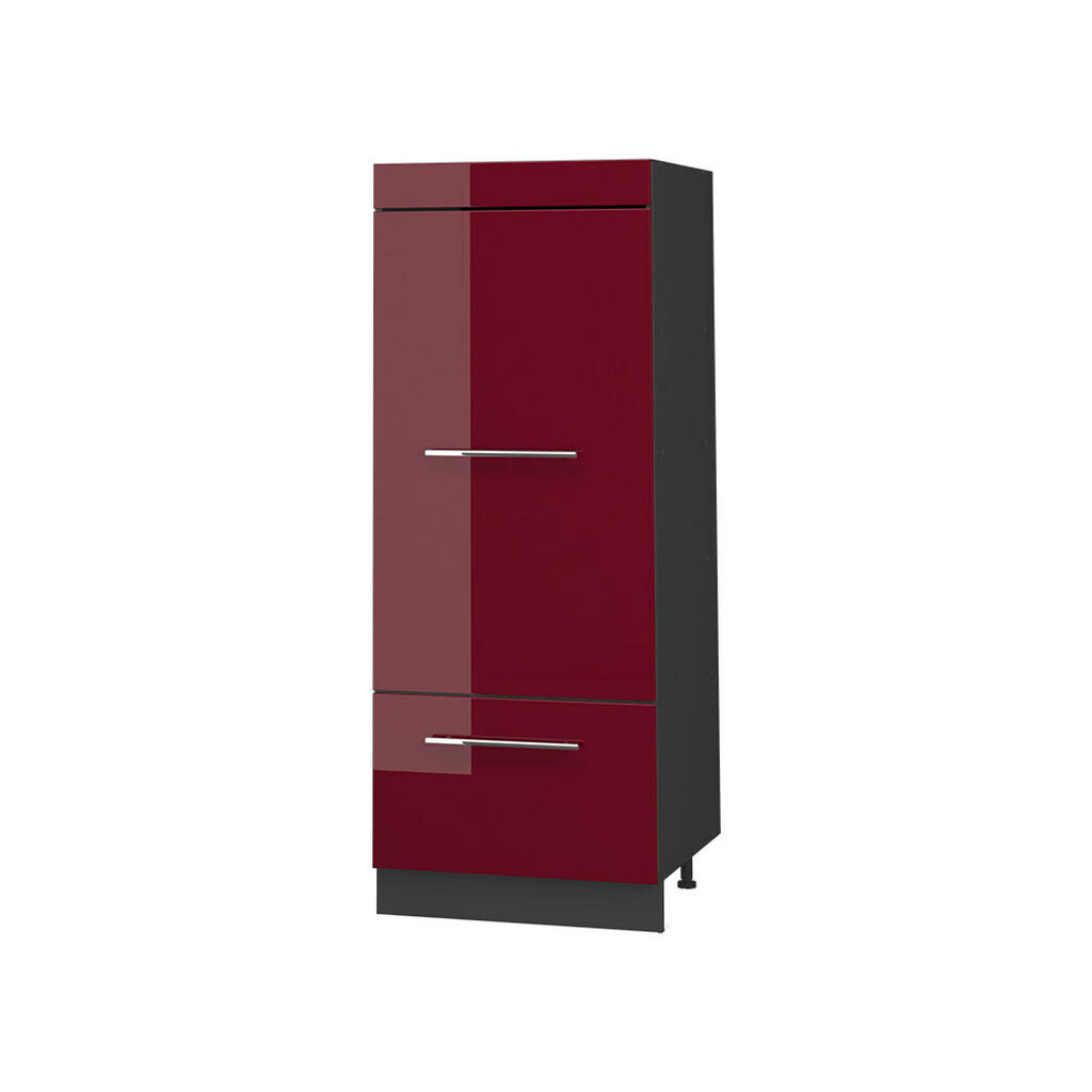 Vicco KUCHYŇSKÁ SPÍŽNÍ SKŘÍŇ Fame-Line, Bordó červená vysoký lesk/Antracit, 60 cm