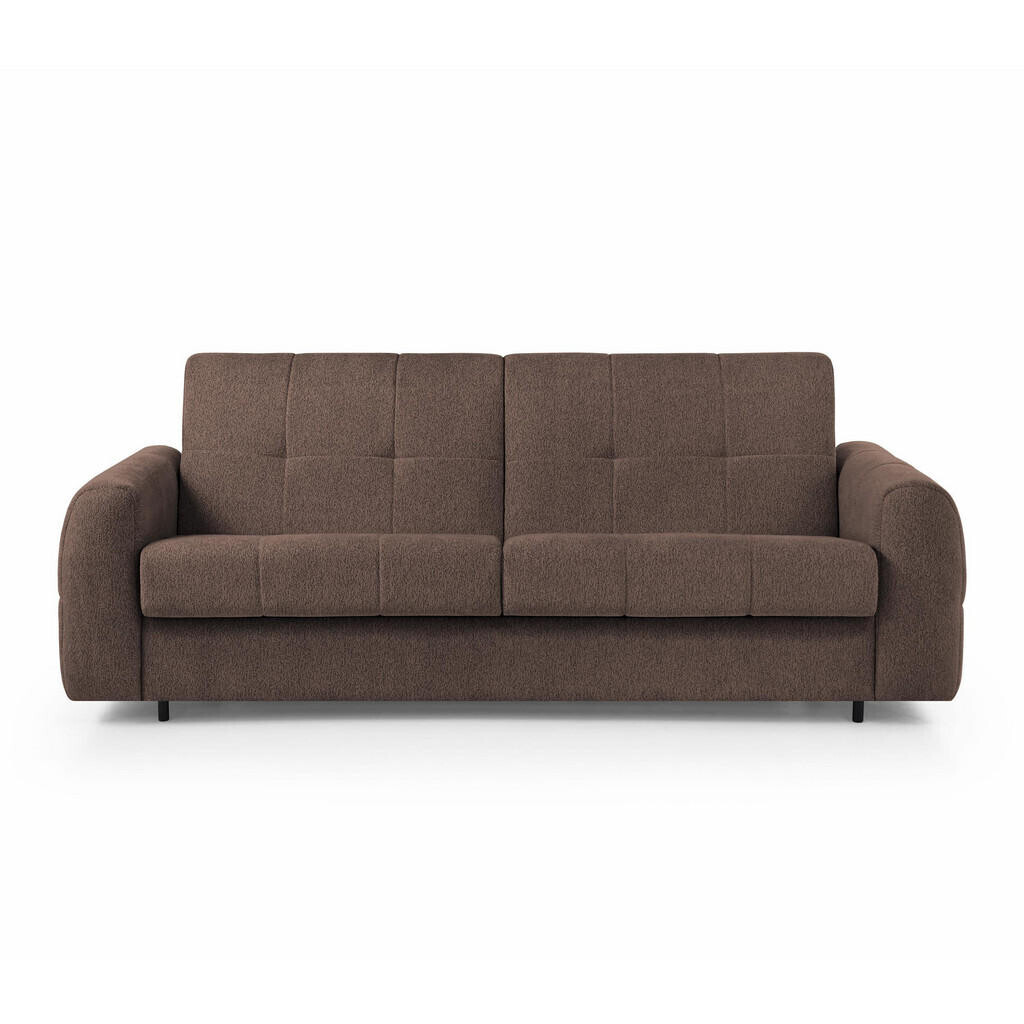 Beautysofa ROZKLÁDACÍ POHOVKA Pireus s italským mechanismem, 180×200, hnědá
