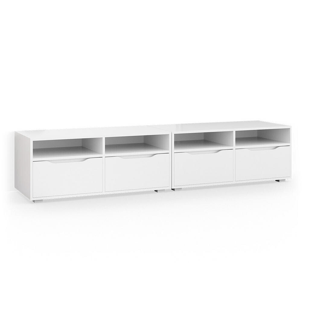 Vicco NÍZKÝ NÁBYTEK POD TELEVIZI Ruben Bílá 200.4 x 42 cm