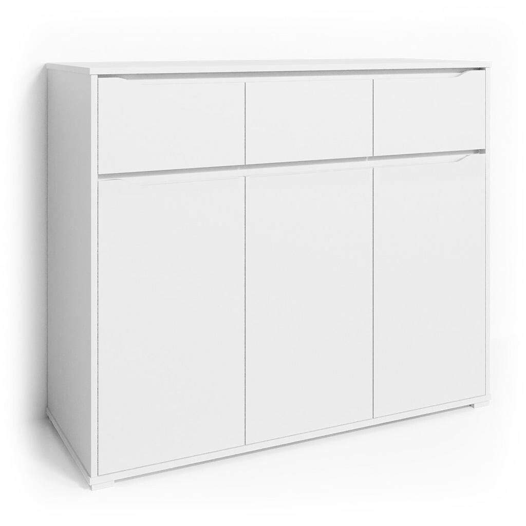 Vicco KOMODA Ruben Bílá 48 x 101.6 cm se zásuvkami