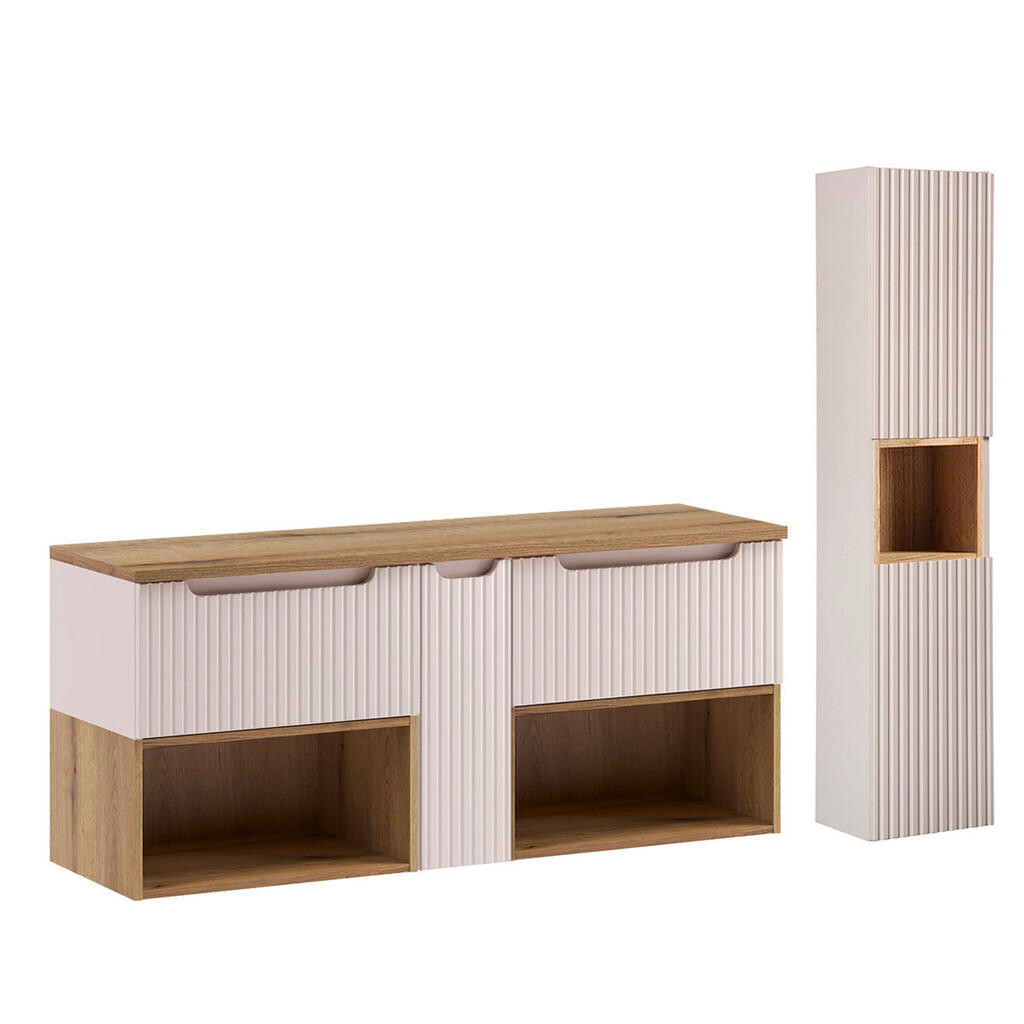 Petits-meubles SKŘÍŇKA POD UMYVADLO 140.4cm Riva 2er-Set Kašmír