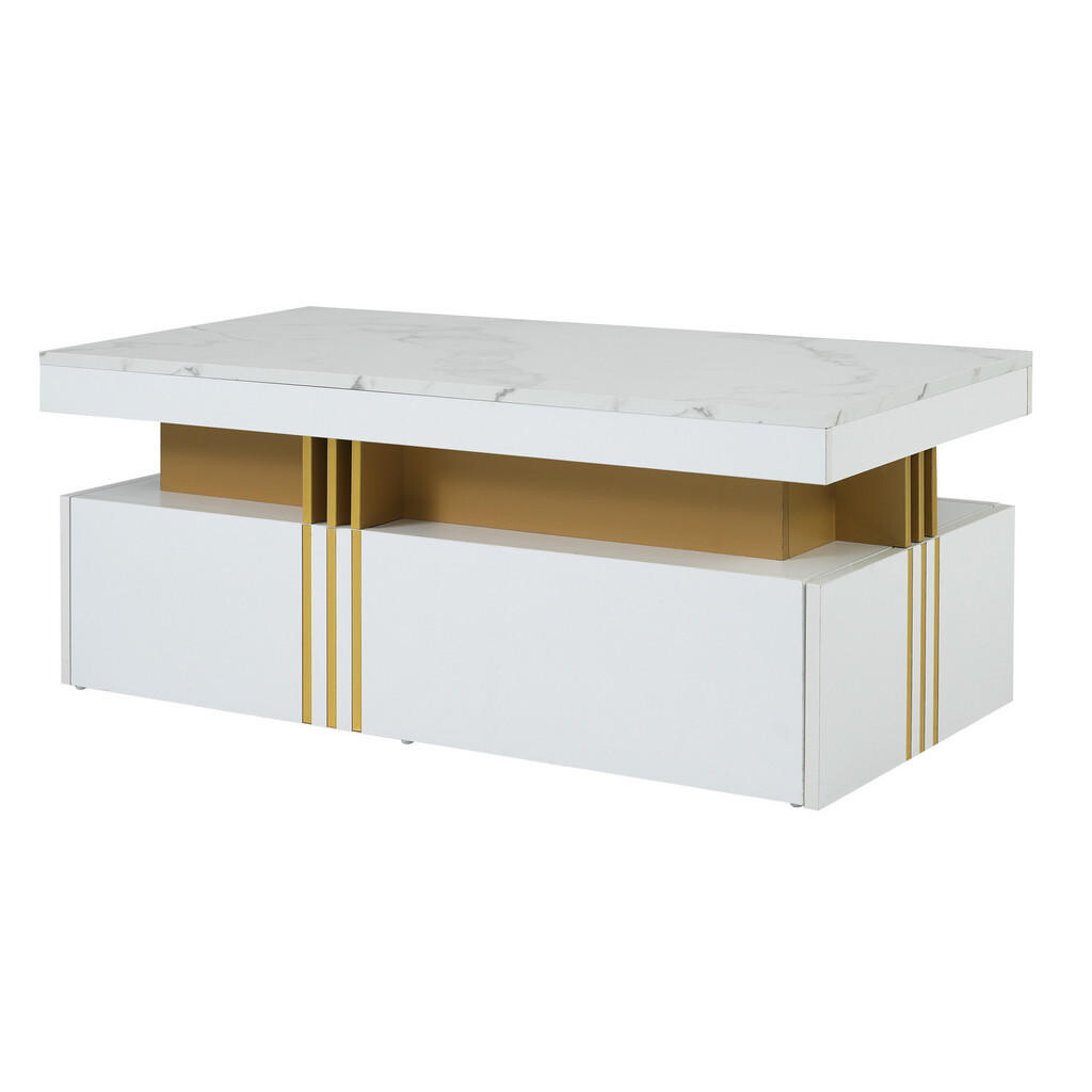 Urban Meuble KONFERENČNÍ STOLEK bílý, 100/50/40 cm