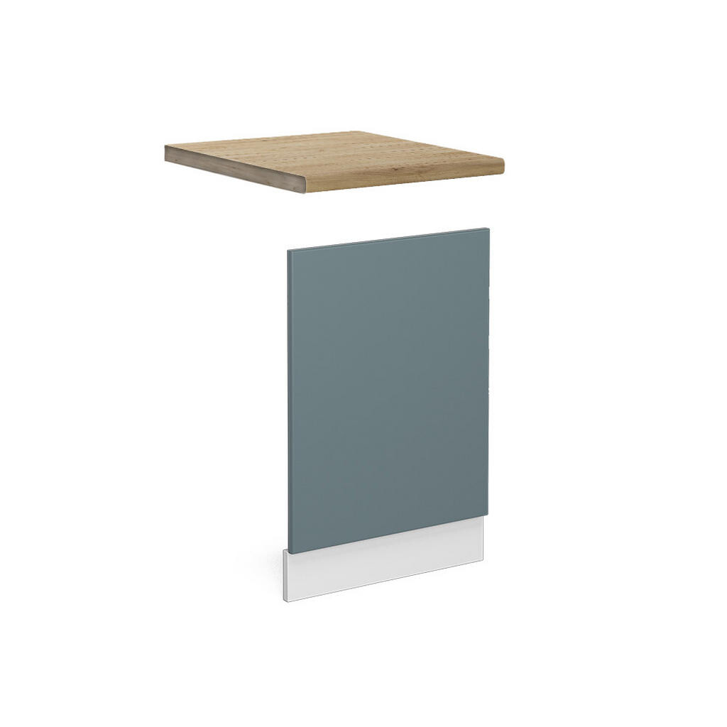 Vicco PŘEDNÍ PANEL R-Line Modrošedá 45 cm , PD Dub