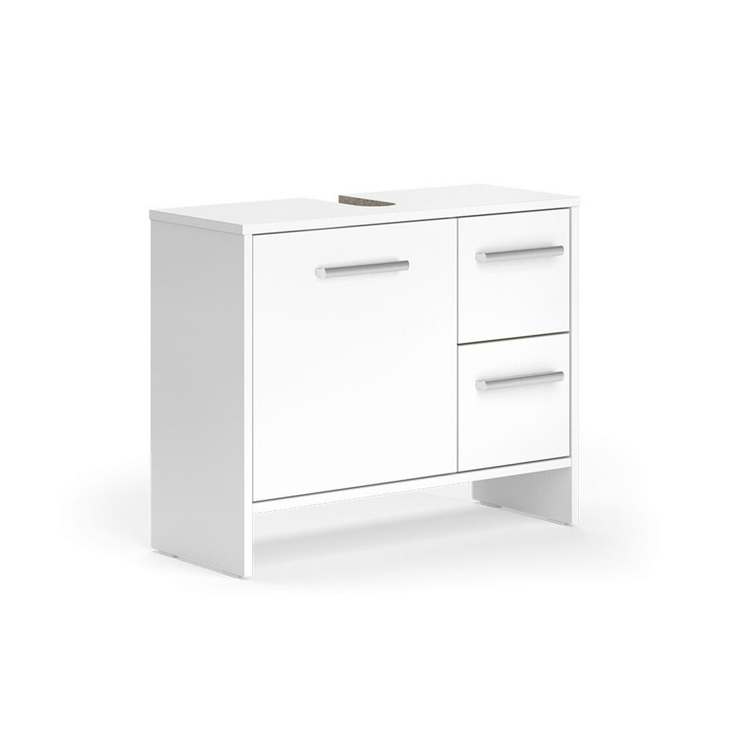 Vicco DOLNÍ SKŘÍŇKA POD DŘEZ Karli Bílá 70.2 x 57 cm se 2 zásuvkami a 1 dvířky