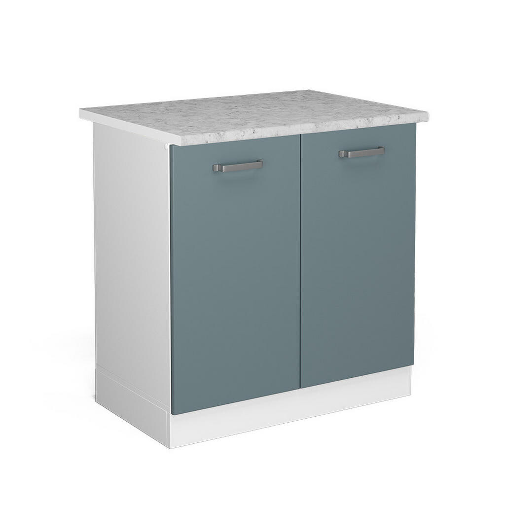 Vicco SKŘÍŇKA POD DŘEZ R-Line Modrošedá 80 cm s pracovní deskou