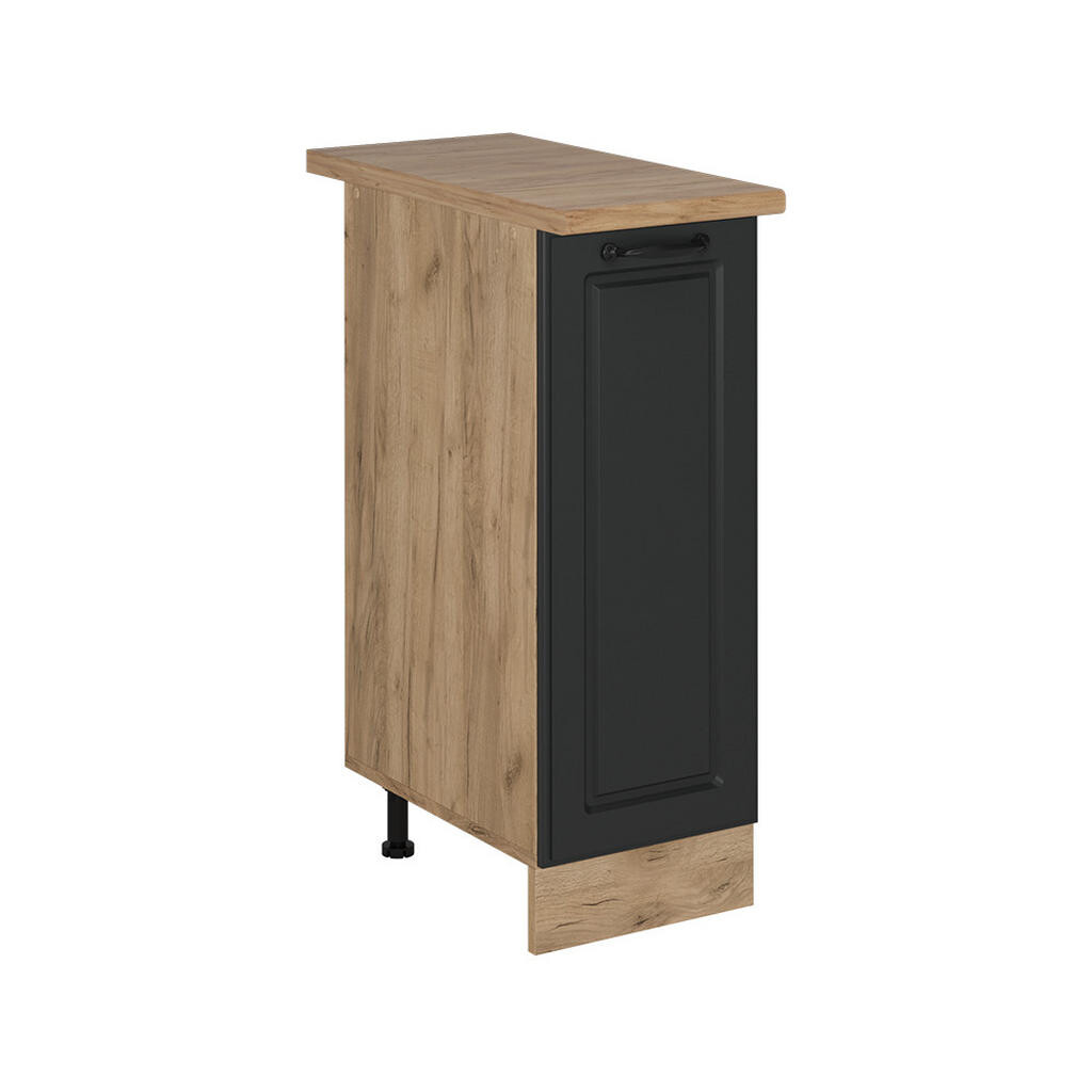 Vicco LÉKÁRNIČKOVÁ SKŘÍŇKA R-Line Antracitový venkovský dům 30 cm , PD Dub