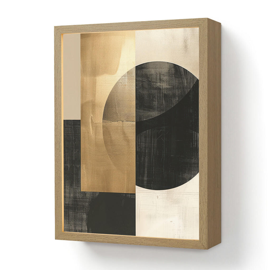 OnlyWow NÁSTĚNNÁ LAMPA S AKUMULÁTOREM Abstraktní - Moderní - Černá - Zlatá 30x40 cm