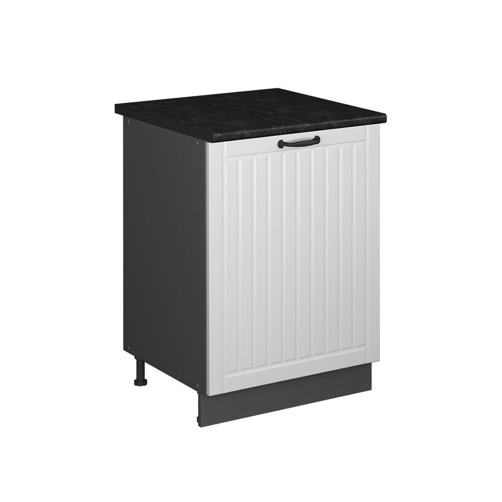 Vicco SPODNÍ SKŘÍŇKA KUCHYŇSKÉ LINKY Fame-Line, Bílý venkovský dům/Antracit, 60 cm 1 dvířka s pracovní deskou