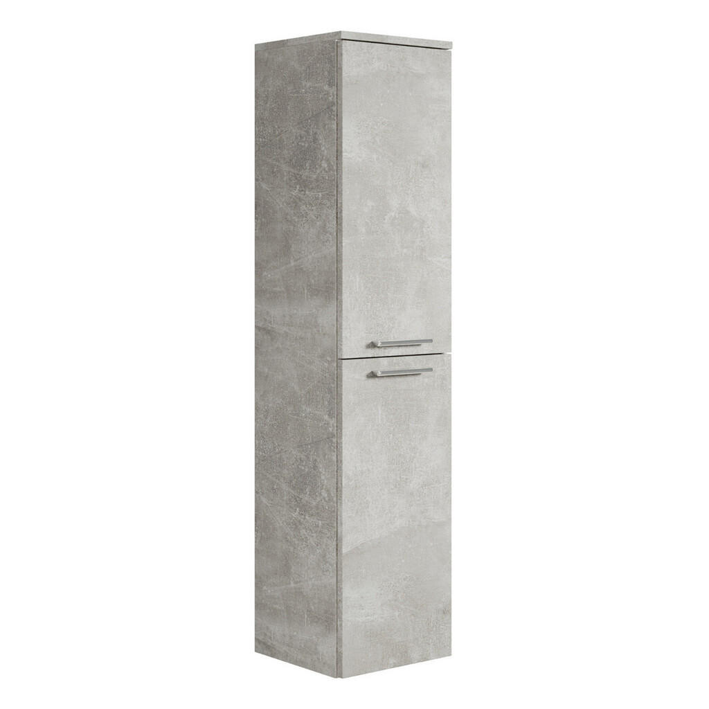 Badplaats KOUPELNOVÁ SKŘÍŇKA Saturnus se 2 dveřmi betonově šedá - 35 x 35 x 130 cm