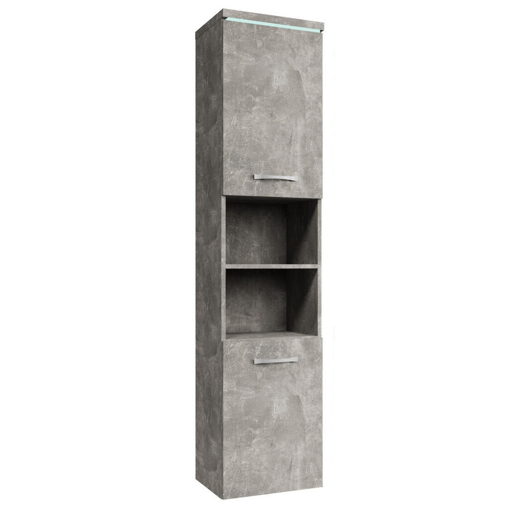 Badplaats KOUPELNOVÁ SKŘÍŇKA Paso se 2 dveřmi betonově šedá - 35 x 35 x 160 cm