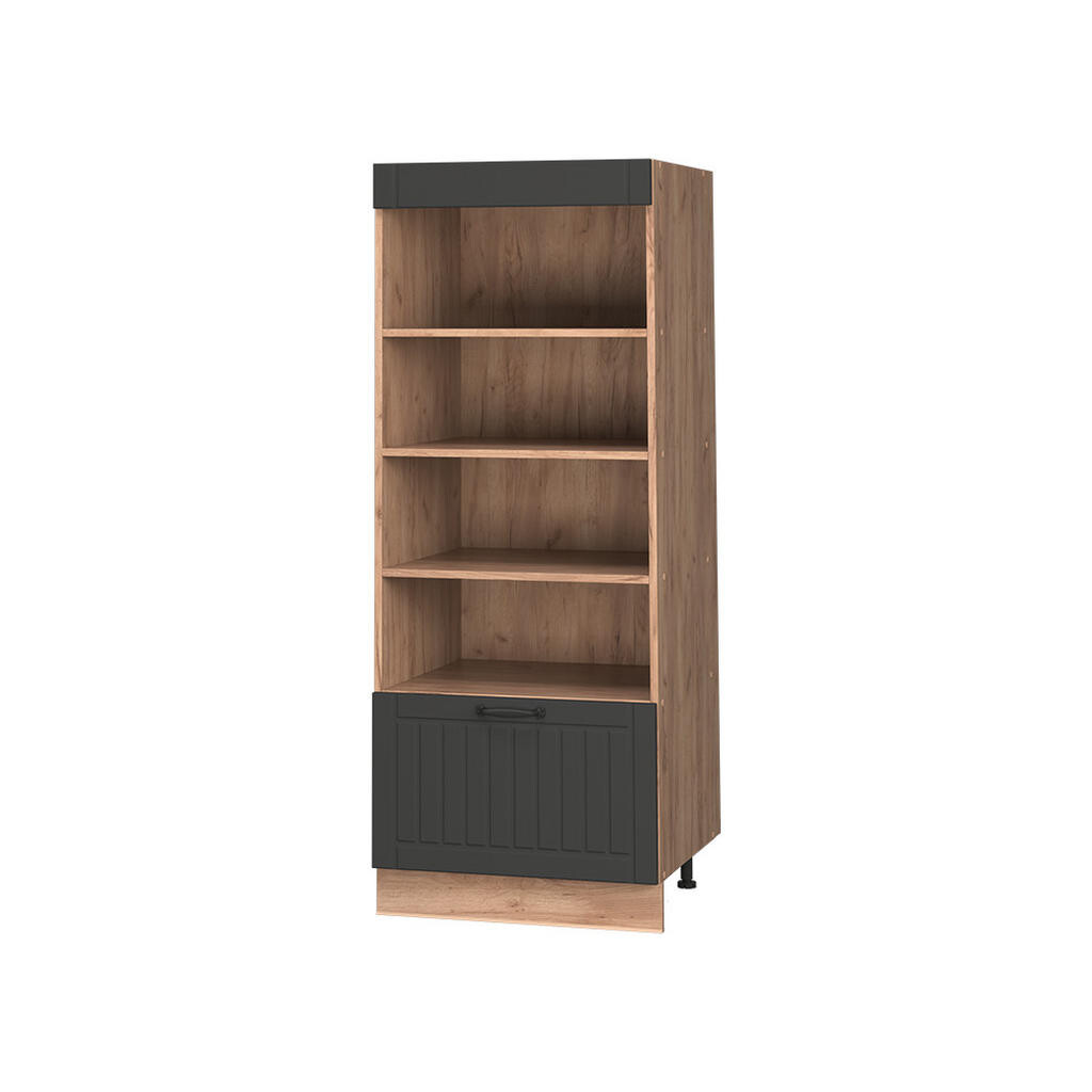 Vicco KUCHYŇSKÝ REGÁL Fame-Line, Tmavě šedá/Zlatý mocný dub, 60 cm