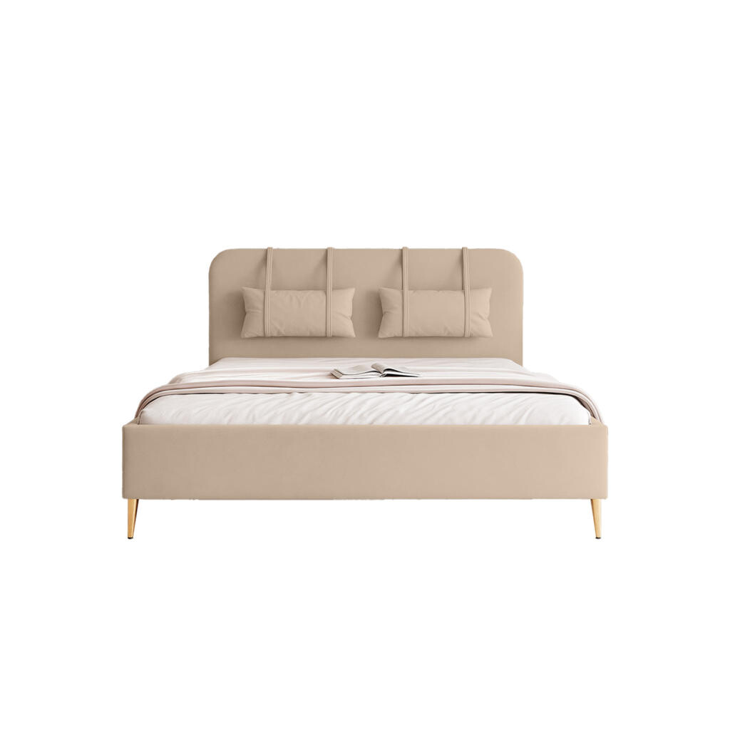 Fedve POLSTERBED Rexal 200x200 cm, Béžová