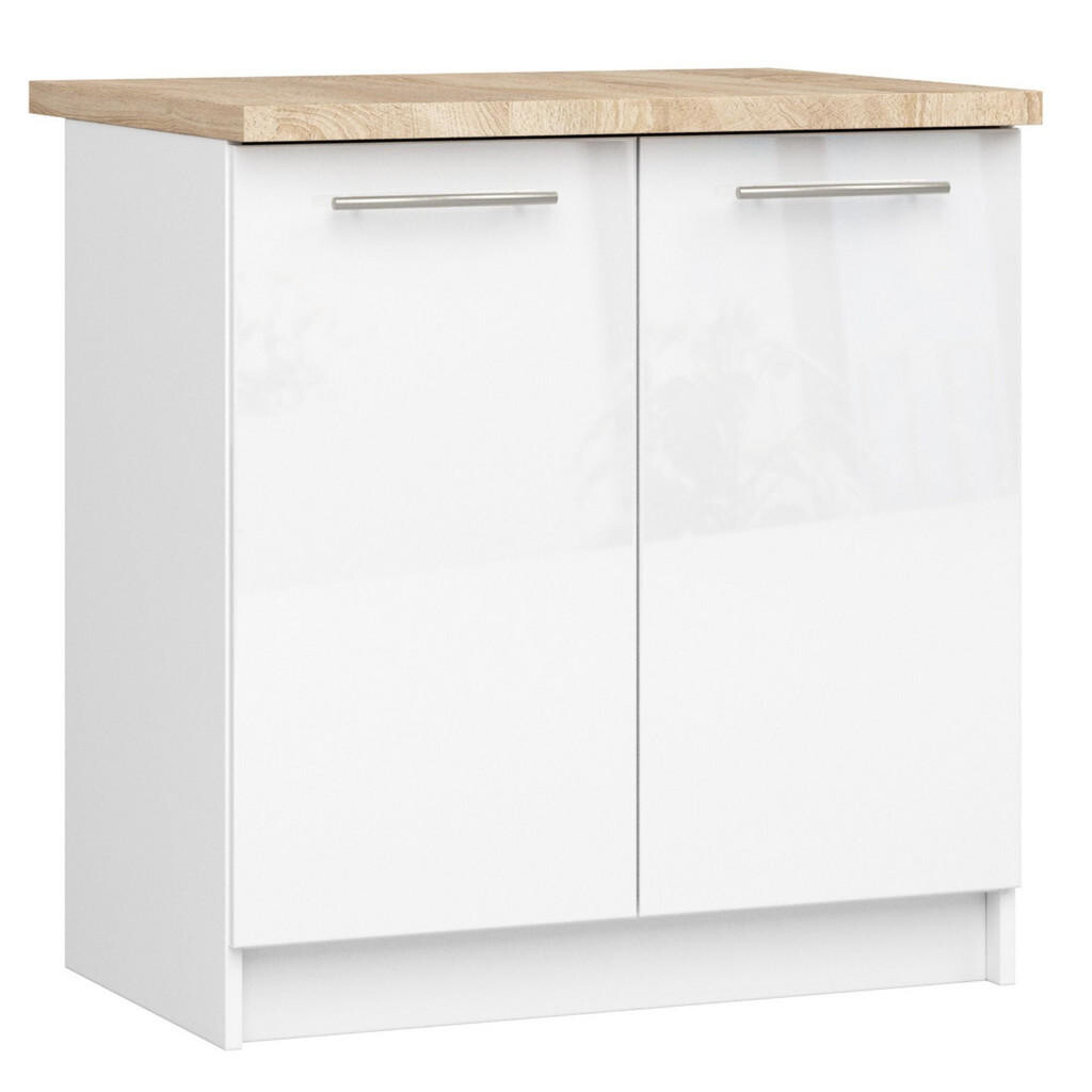 RAUMHIRSCH FURNITURE SPODNÍ SKŘÍŇ Bílá, bílá lesklá 85/80/46