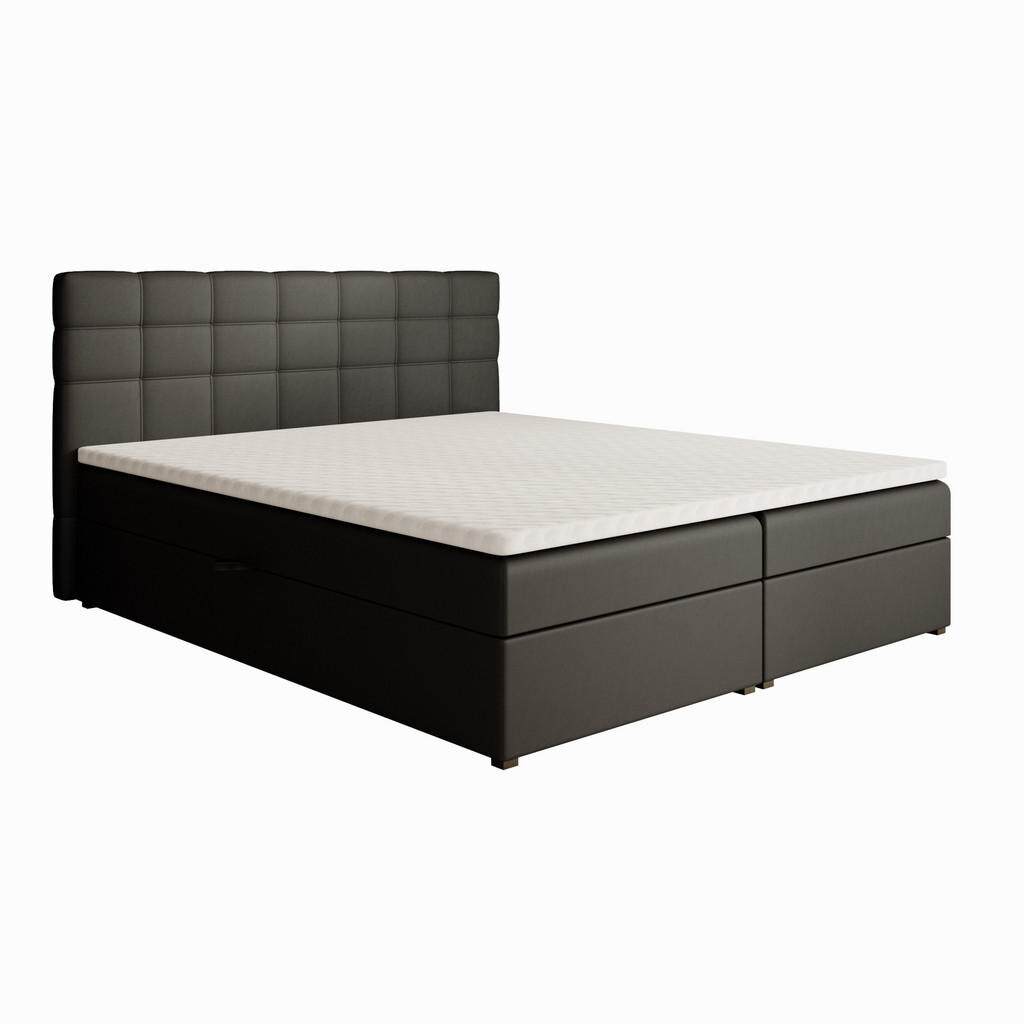 Beautysofa ČALOUNĚNÁ postel Topiq 184/203/103, černá