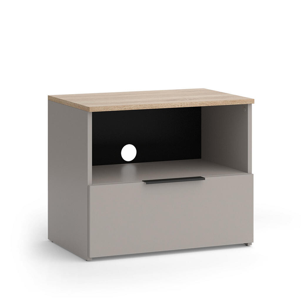 Vicco NÍZKÝ NÁBYTEK POD TELEVIZI Wido Greige 60 x 50 cm se zásuvkou