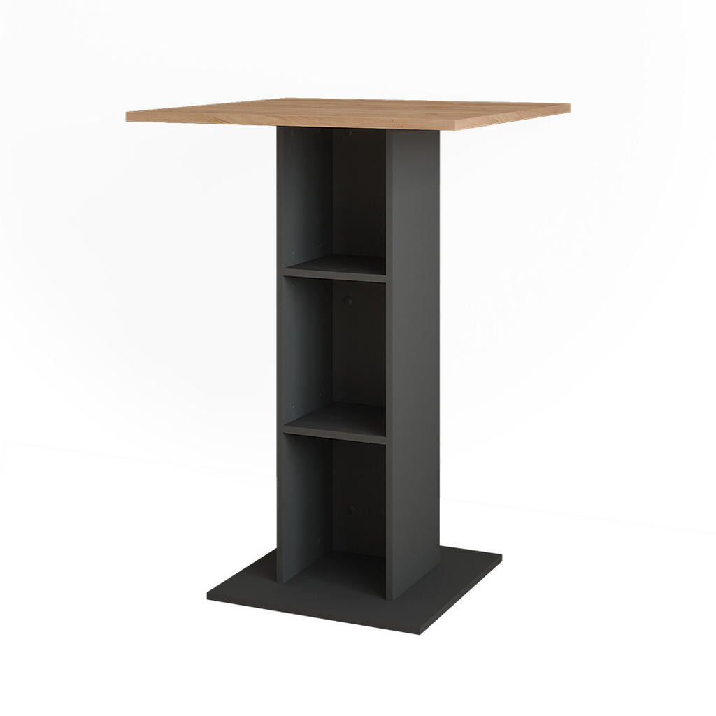 Vicco BAROVÝ STŮL Repose Zlatý dub power/antracit 75 x 75 cm