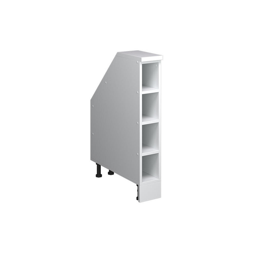 Vicco SKŘÍŇ POD ŠIKMOU STŘECHU Rion Bílá 15 x 81.8 cm se 4 přihrádkami, korpus skříně hloubka 60 cm
