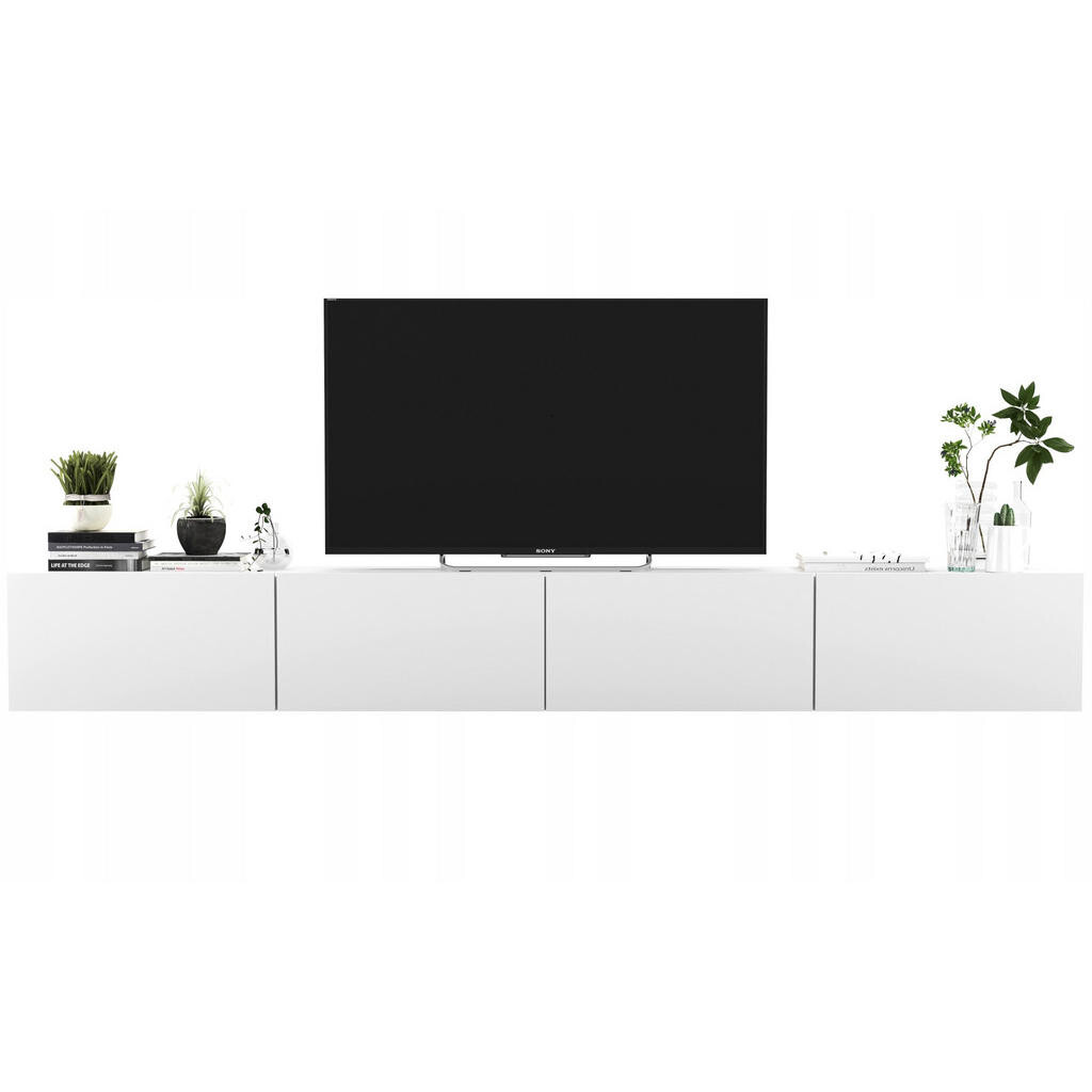 Meble Lindner SADA 2 TV stolků Enjoy Bílá mat 240 cm