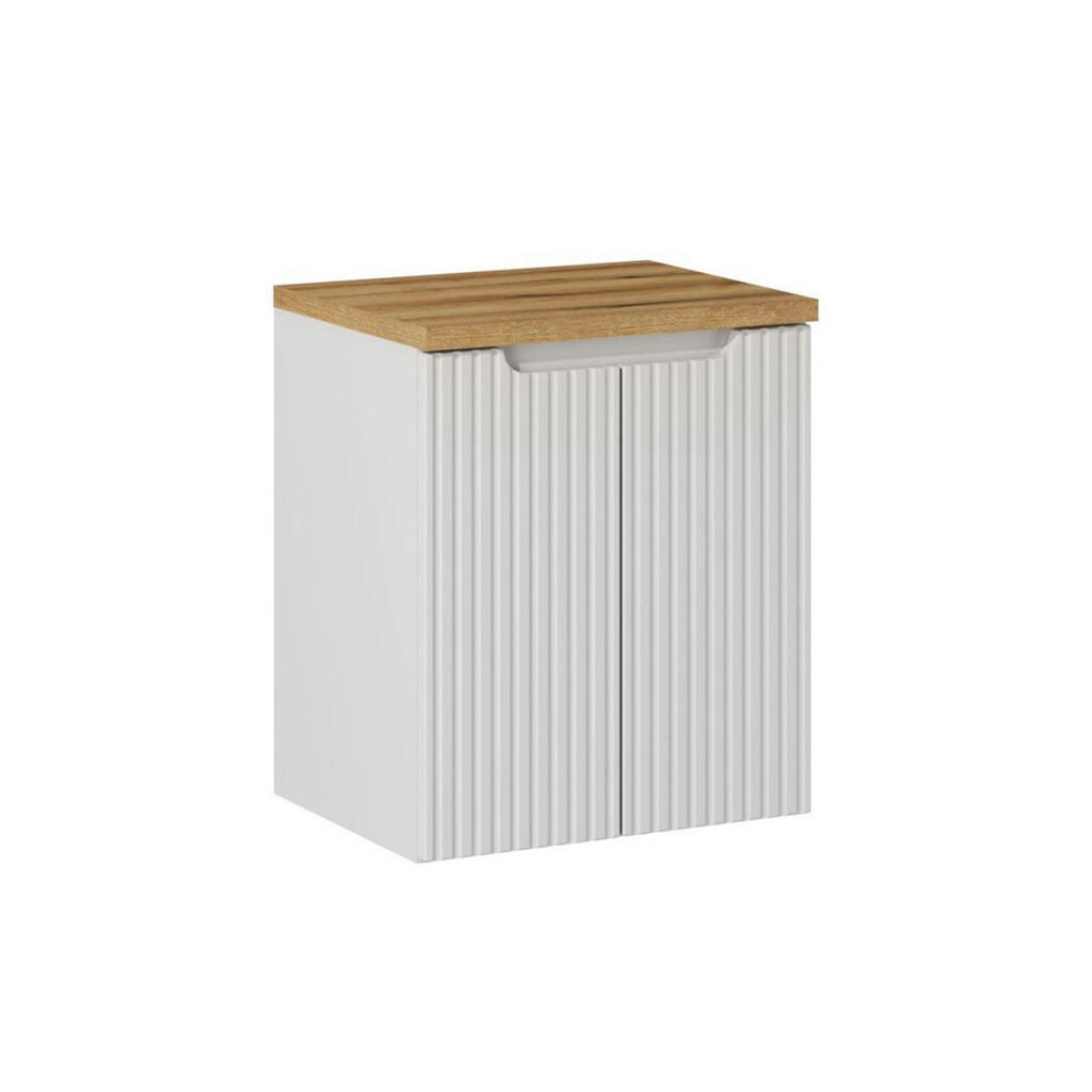 Petits-meubles SKŘÍŇKA POD UMYVADLO 50cm Riva Bílá a dřevo