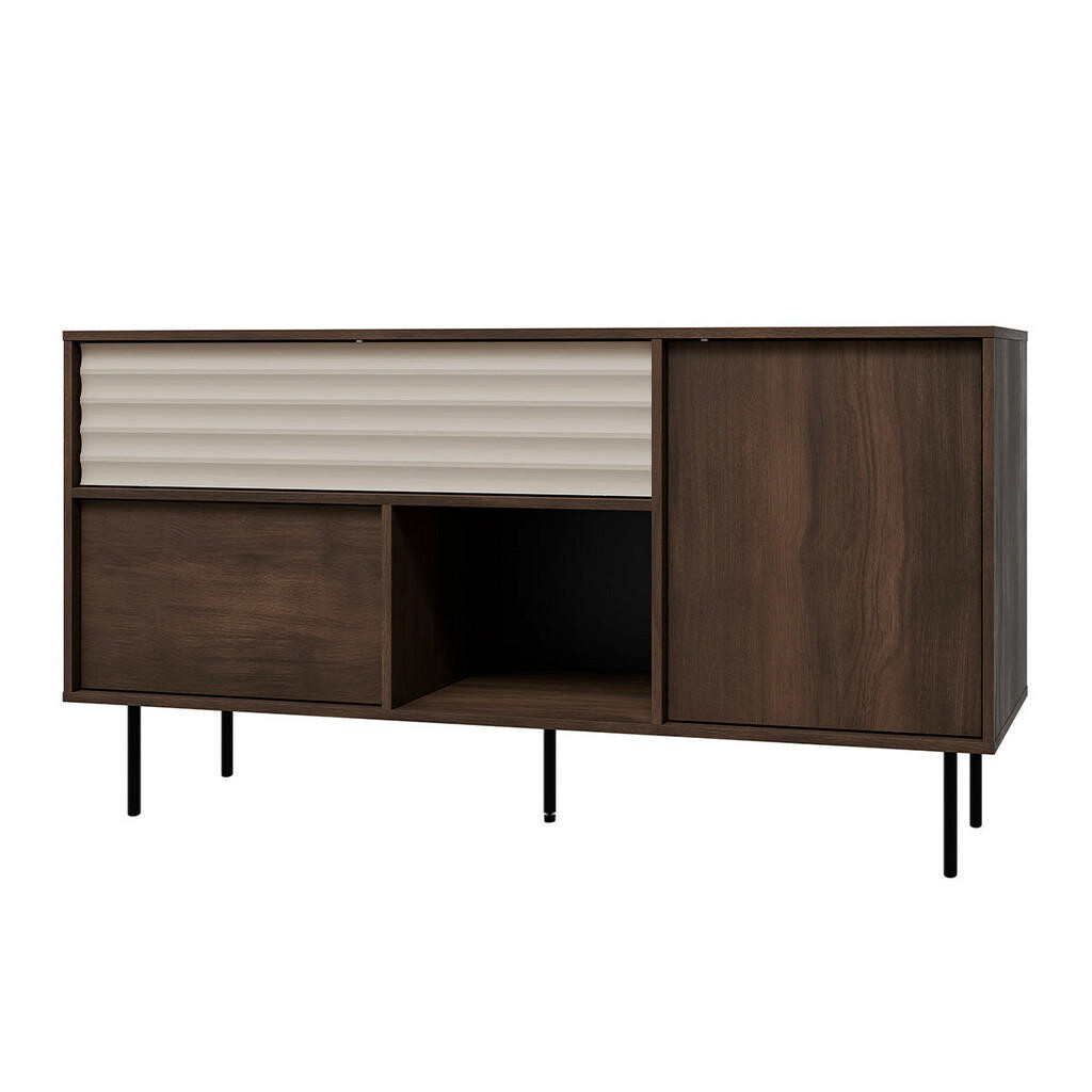 Petits-meubles SIDEBOARD Astra Tmavé dřevo a kašmír