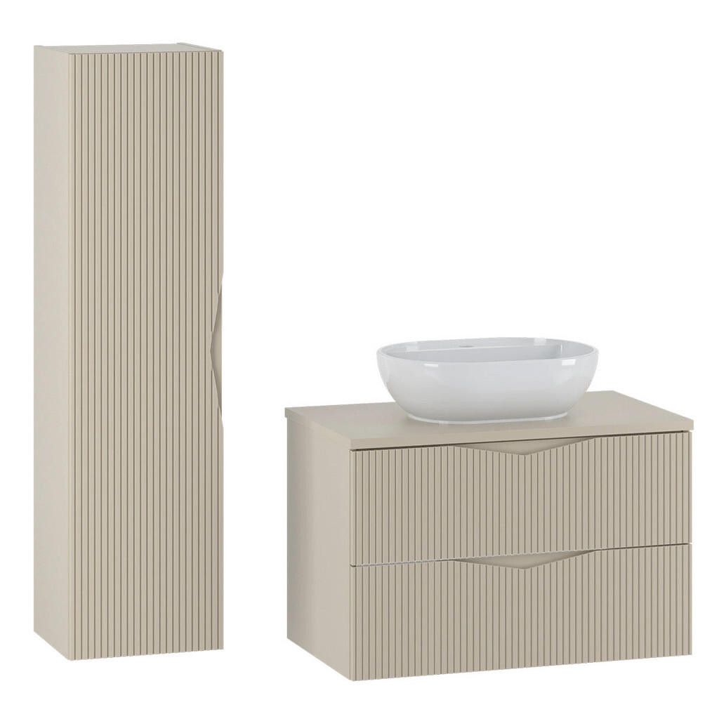 Petits-meubles KOUPELNOVÝ NÁBYTEK 80.6cm Tao 2er-Set Kašmír