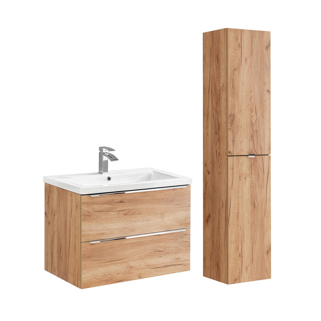 Petits-meubles KOUPELNOVÝ NÁBYTEK 80cm April 2er-Set Dřevo