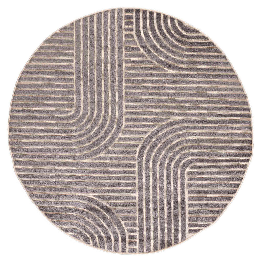 Mazovia KOBEREC šedý geometrický - 150 x 150 cm