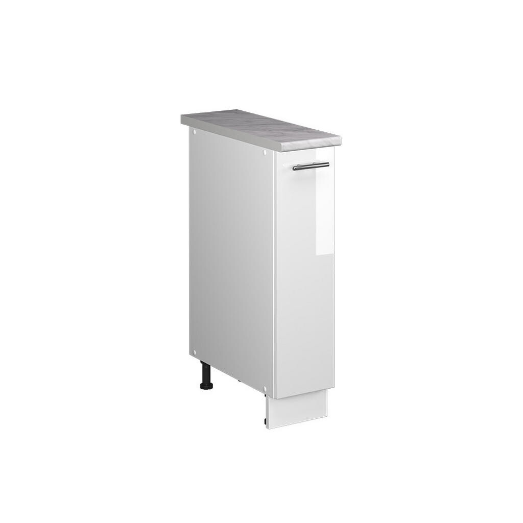 Vicco LÉKÁRNIČKOVÁ SKŘÍŇKA Fame-Line, Bílá vysoký lesk/Bílá, 20 cm, PD Mramor