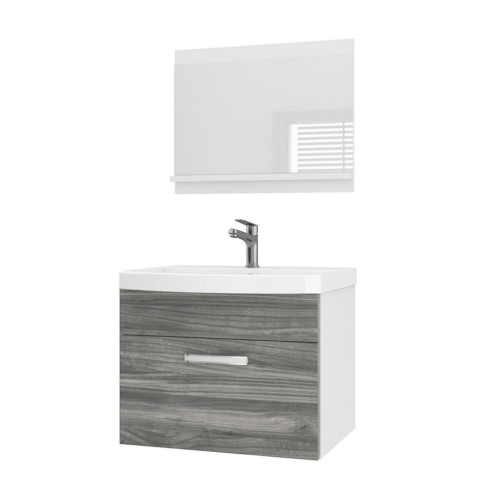 B BELINI GROUP KOUPELNOVÝ NÁBYTEK Koupelnová SADA PRI M1, Glamour dřevo matné, 60 cm