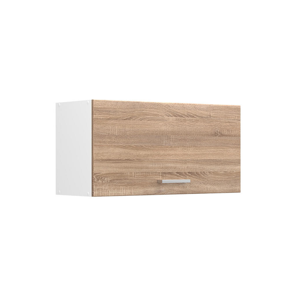Vicco VĚŠÁK NA STĚNU R-Line, Sonoma/Bílá, 80 cm Plochý