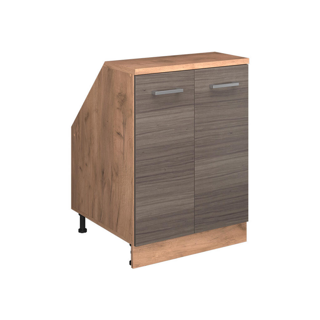 Vicco ŠIKMÁ SKŘÍŇ Rion Ušlechtilá šedá 60 x 81.6 cm se 2 dveřmi, korpus skříně hloubka 60 cm