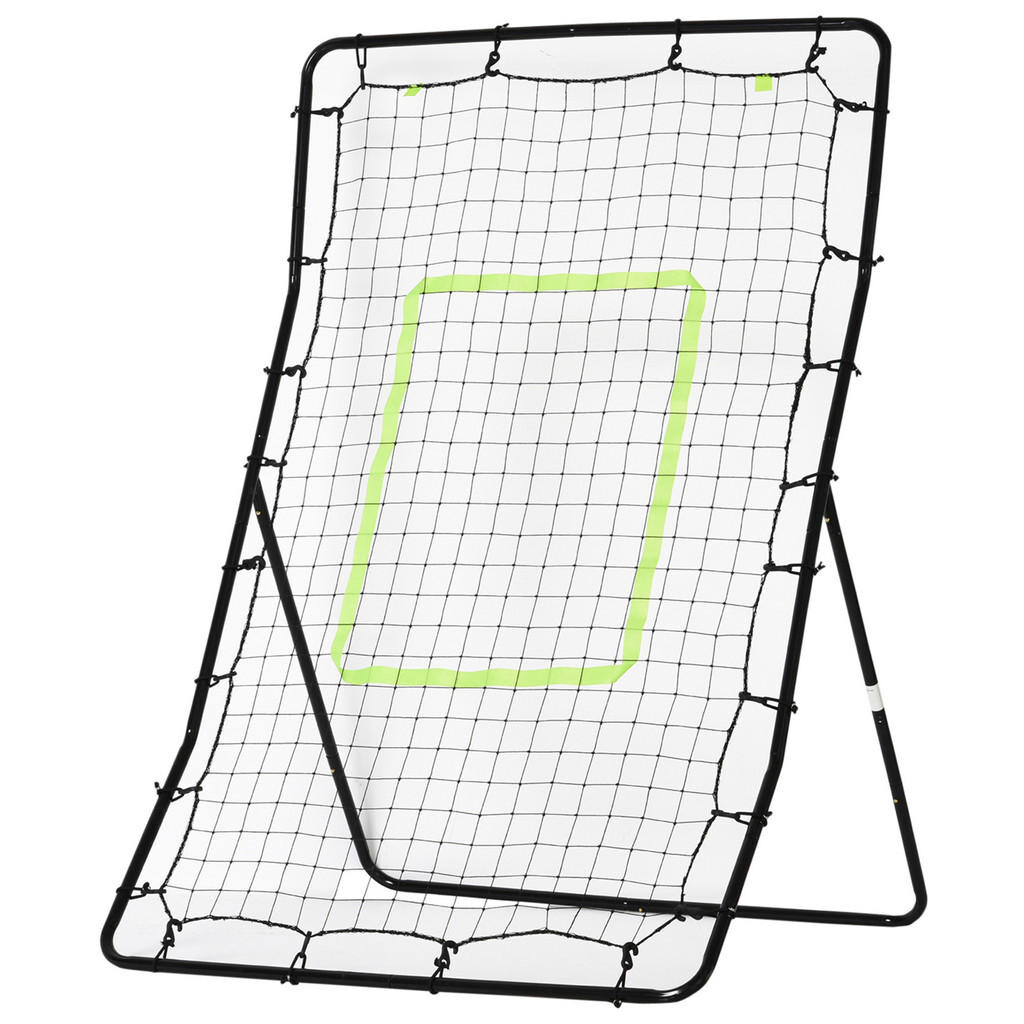HOMCOM REBOUNDER Kickback branka odrazová stěna tréninková síť ocel 75x126cm