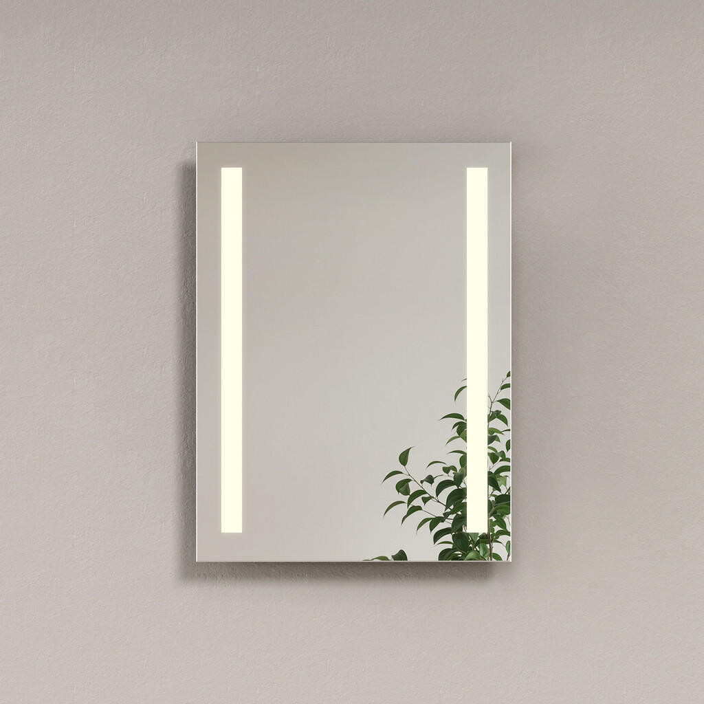 EMKE KOUPELNOVÉ ZRCADLO s osvětlením a přepínačem, obdélníkové, 60/45 cm