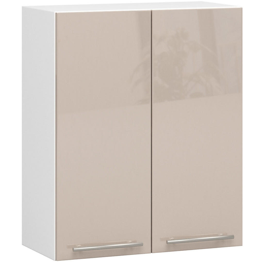 RAUMHIRSCH FURNITURE ZÁVĚSNÁ SKŘÍŇ Bílá, Cappuccino lesklá 72/60/30