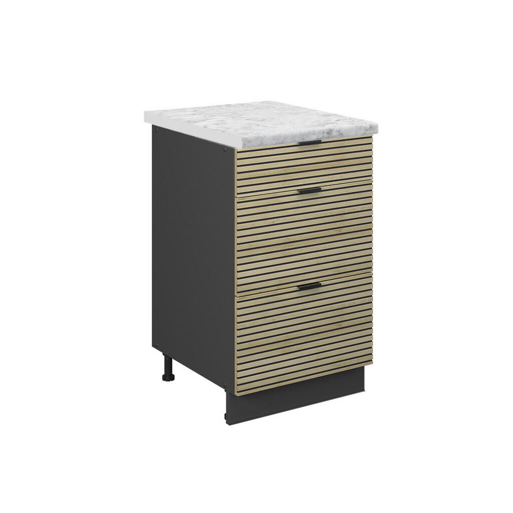 Vicco SPODNÍ SKŘÍŇKA KUCHYŇSKÉ LINKY Fame-Line, Dubový panel/Antracit, 50 cm, PD Mramor